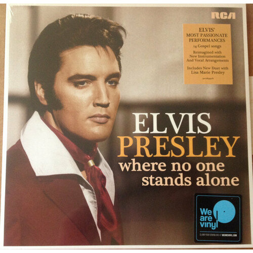 elvis presley elvis christmas greats red vinyl lp notnowmusic Виниловая пластинка Sony Elvis Presley Where No One Stands Alone (Black Vinyl)