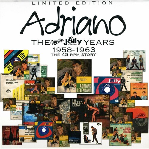 Бокс-сет 7” (EP), Limited Edition, Deluxe Edition, Coloured, Numbered Adriano Celentano Adriano Celentano 7-Gli Anni Music Jolly 1958-1963 (Limited Edition) (Deluxe Edition) (Box-set 32x7'LP)