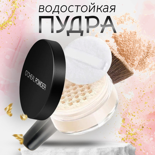 OCHEAL Рассыпчатая водостойкая светоотражающая пудра для лица FACE POWDER