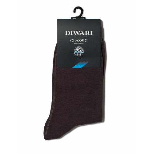 Носки Diwari, размер 27(42-43), коричневый носки и гетры diwari носки мужские classic 3 пары 5с 08сп 2 шт