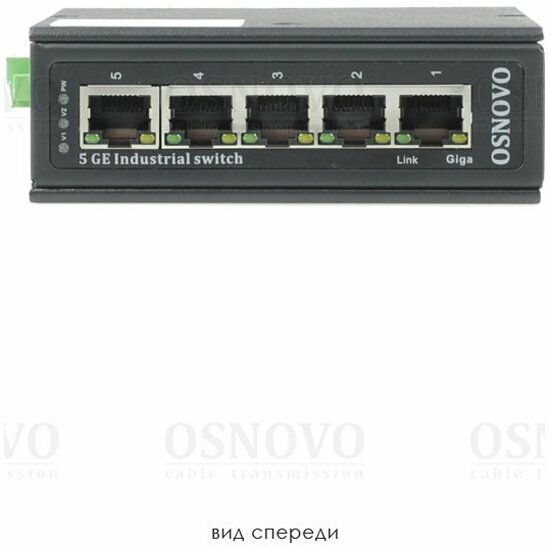 Промышленный коммутатор Gigabit Ethernet на 5GE RJ45 портов Osnovo SW-70500-I