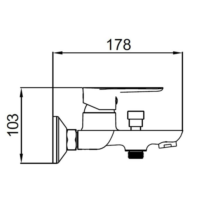 Смеситель для ванны и душа Osgard Amungen 82323 - фото №7