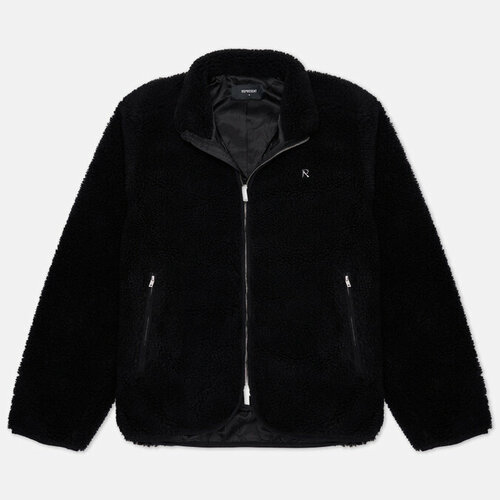 куртка Represent Clo fleece zip through, силуэт прямой, размер xl, черный