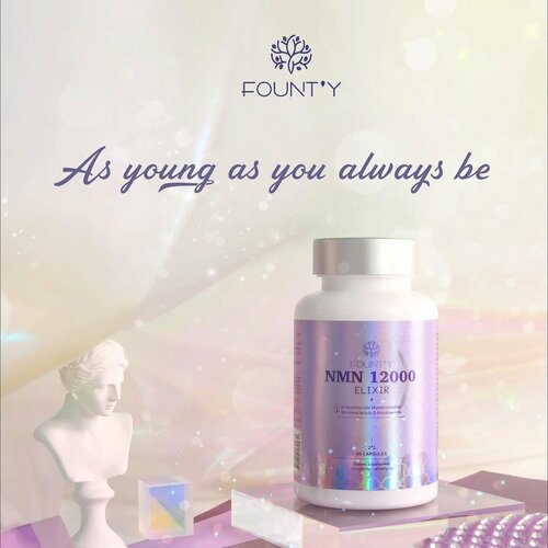 Founty NMN 12000 Elixir антивозрастной комплекс для красоты и здоровья из Канады, на 30 дней
