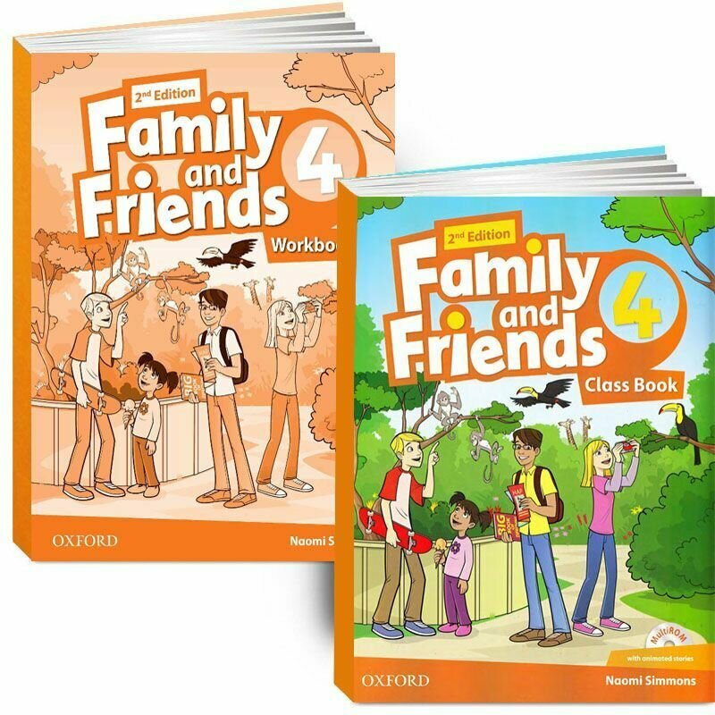 Family and Friends 4. полный комплект: Учебник + Рабочая Тетрадь + CD/DVD (2nd edition)