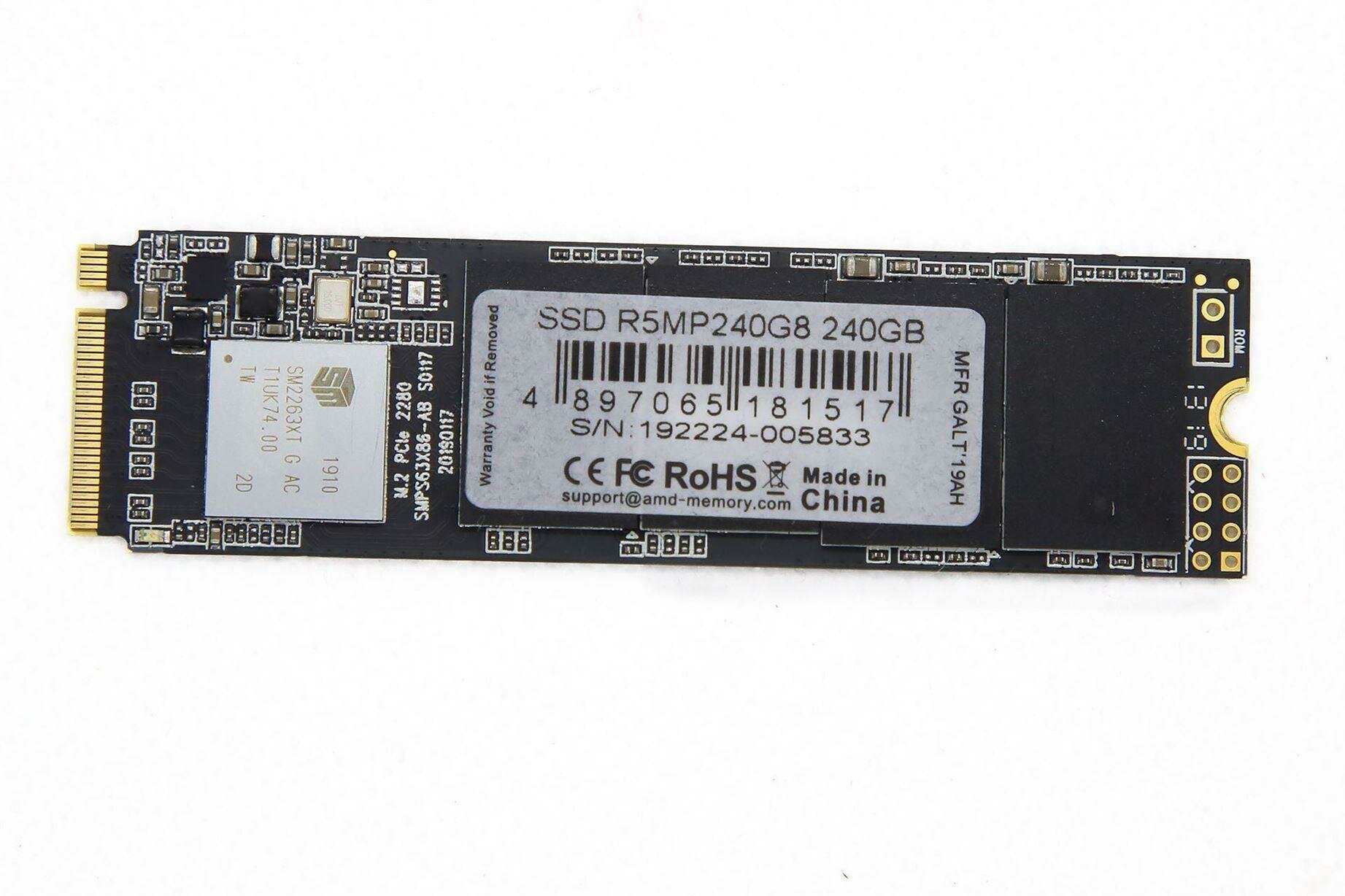 SSD накопитель AMD Radeon 240Гб, M.2 2280, SATA III - фото №11