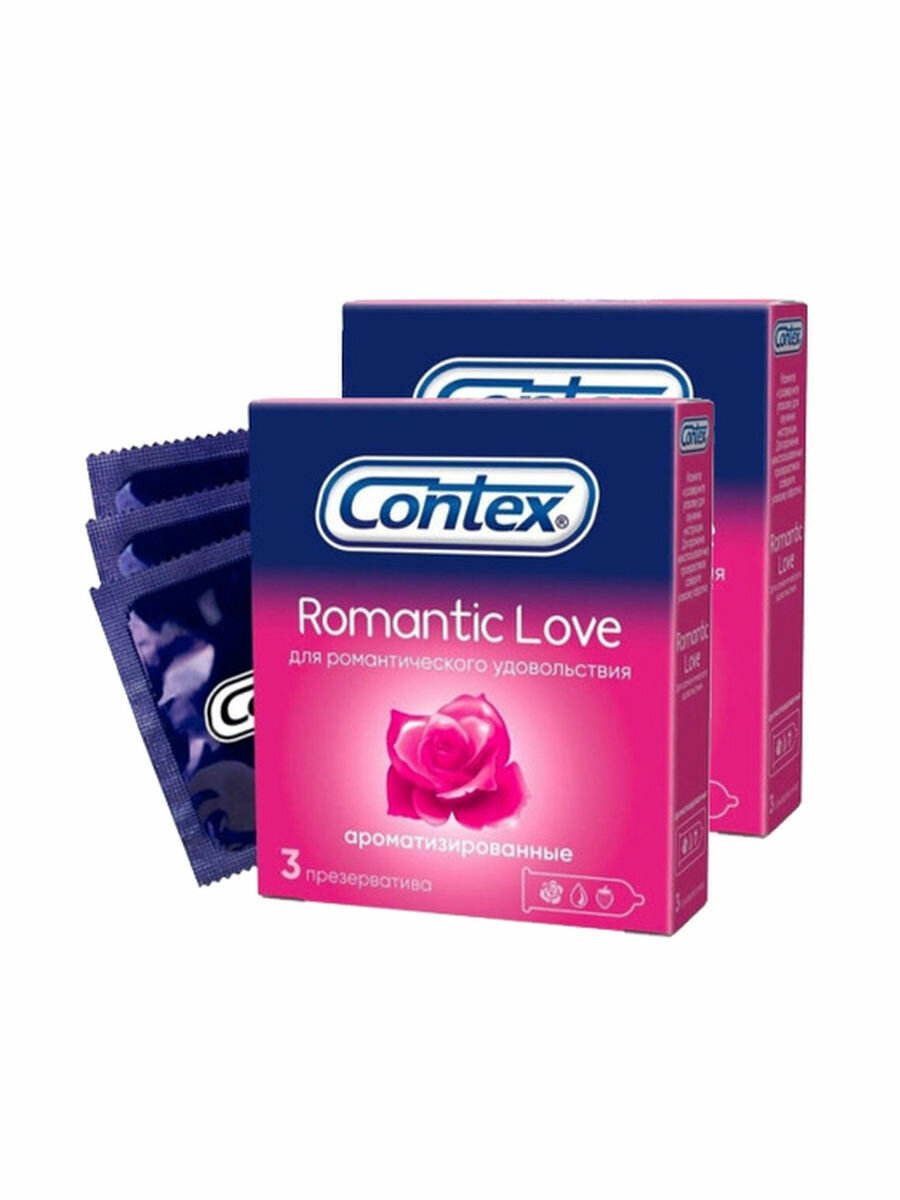 Презервативы Contex Romantic Love, 3 шт.