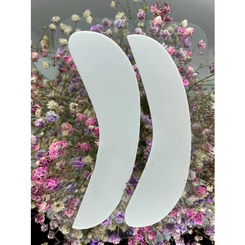 Патчи силиконовые , многоразовые ультра-тонкие, силиконовые (1 пара). Цвет - белый