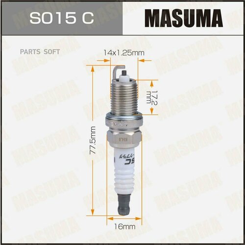 MASUMA S015C Комплект свечей MASUMA - Свеча зажигания MASUMA ZFR5J-11 (5584) S015C / Комплект 4 шт