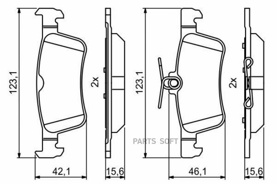 Тормозные колодки Bosch - фото №4