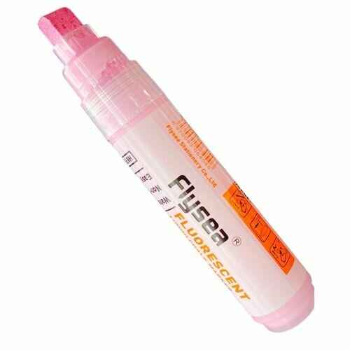 Маркер меловой для скетчинга Flysea Liquid Chalk 10 мм, скошенный наконечник, розовый