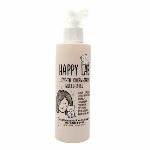 Спрей Happy Lab Несмываемый крем-спрей для волос / Leave-in Cream-Spray Multi-Effect, 200 мл