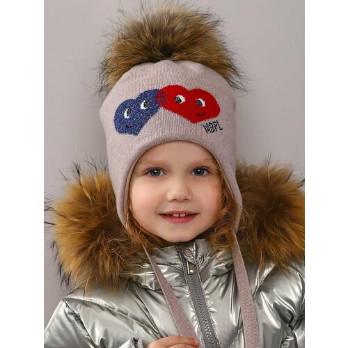 фото Шапка noble people, размер 50-52, бежевый