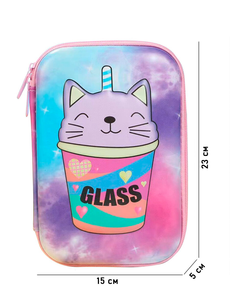 Пенал Multibrand 1987-rainbow cat - фото №2