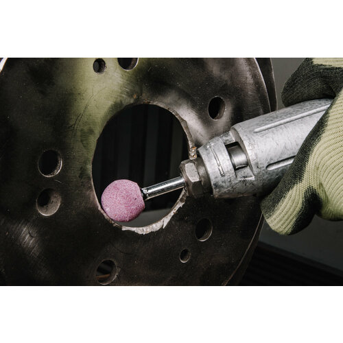 Головка шлифовальная с оправкой F-2W (KU) 20x20x6 P60 розовая ABRAforce (упаковка 3штуки)