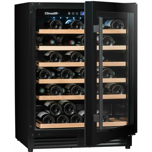 Монотемпературный винный шкаф, Climadiff модель CBU51S2B встраиваемые винные шкафы aeg kwe884520m