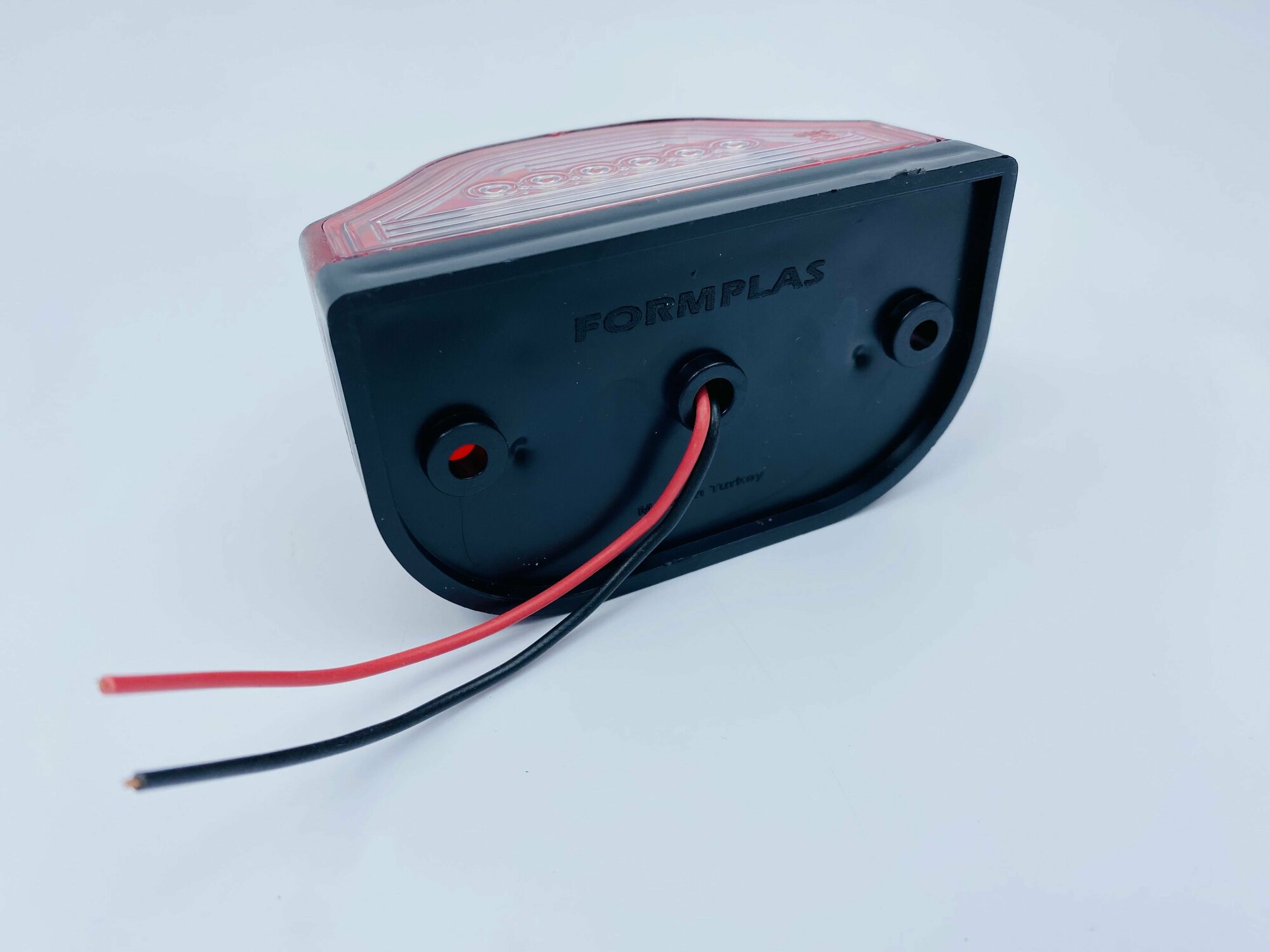 Светодиодная LED подсветка номера в красном корпусе (Турция), 100х52х60мм, 12-24В, 6LED, комплект 2шт — фото 6