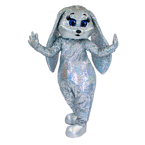 фото Ростовая кукла зайка селебрити, карнавальный костюм, ростовой костюм для аниматора, поздравление ребенка, маскарадный костюм для праздников mascot costume
