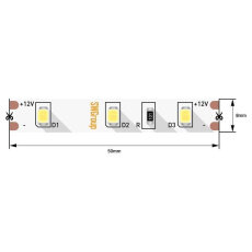 Светодиодная лента SWGroup 2835, 60 д/м, 4,8W, 12V, IP20, теплый белый, открытая - фото №18