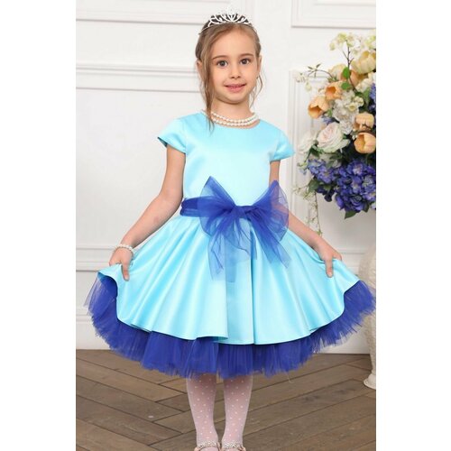 Платье MaxLine, размер 34, голубой