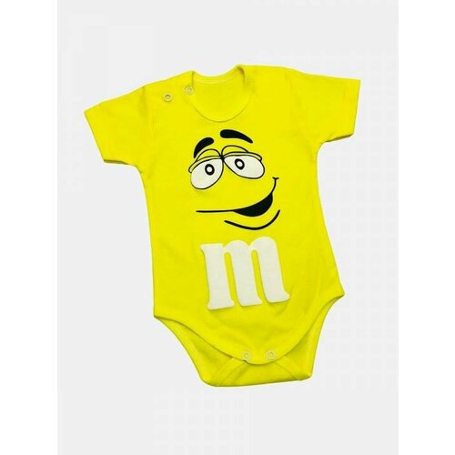 Боди Мамин Малыш, размер 62, желтый