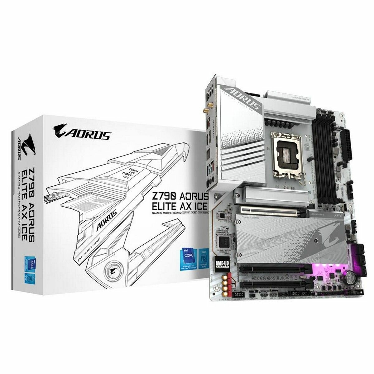 Материнская плата Gigabyte Z790 AORUS ELITE AX ICE LGA1700 Intel Z790 ATX