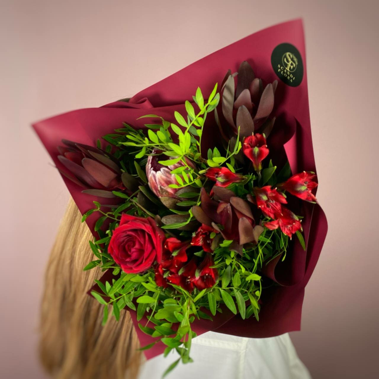 Мужской букет с протеей и леукодендроном. Букет 33 Scandi Flora — фото 1