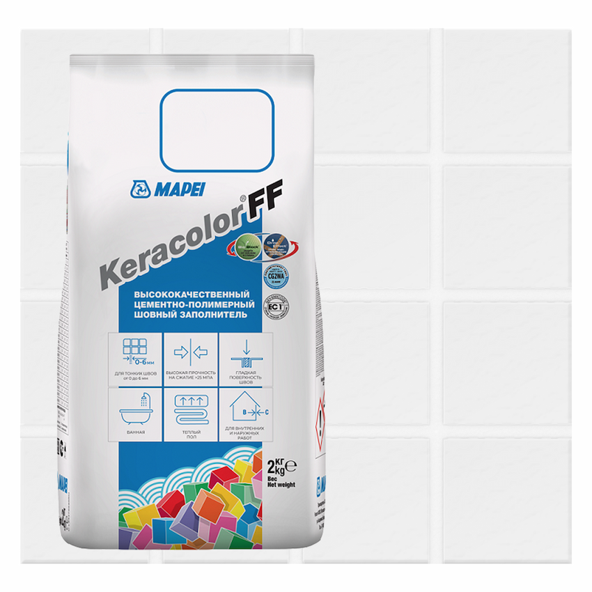 Затирка Mapei Keracolor FF, 2 кг, 130 jasmine