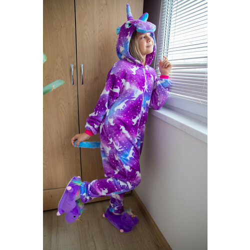 фото Кигуруми единорог, размер 165-175, фиолетовый пижамки shop
