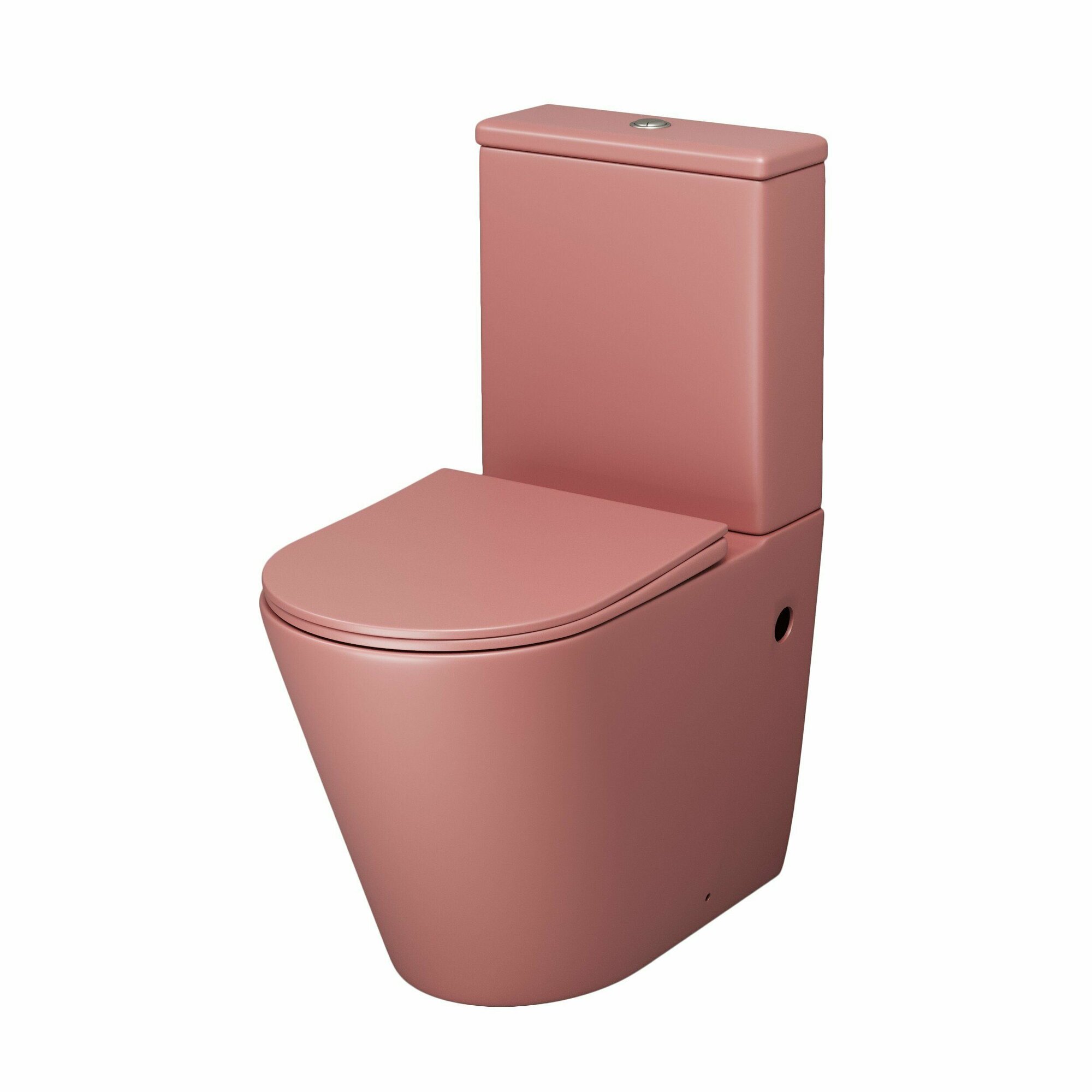 Унитаз GR-4480PIMS Color (620*365*810) розовый матовый напольный безободковый