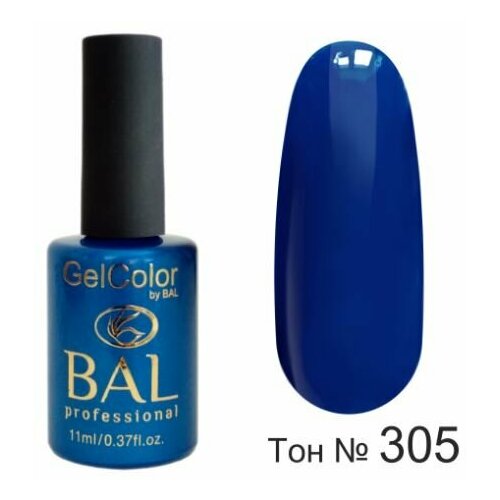 bal гель лак для ногтей gel color 11 мл 50 г 323 BAL Gel Color №305 Гель-лак каучуковый Ультрамарин 11 мл