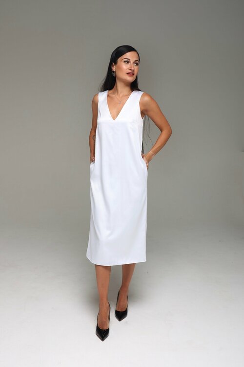Платье Kasse, размер 46, белый
