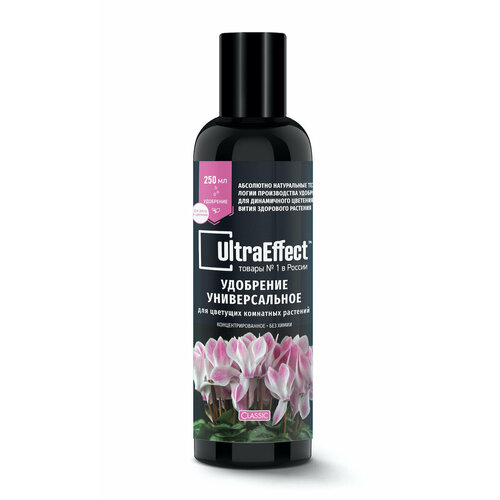 Универсальное удобрение для цветущих комнатных растений UltraEffect Classic 250мл удобрение для цитрусовых ultraeffect classic 250мл