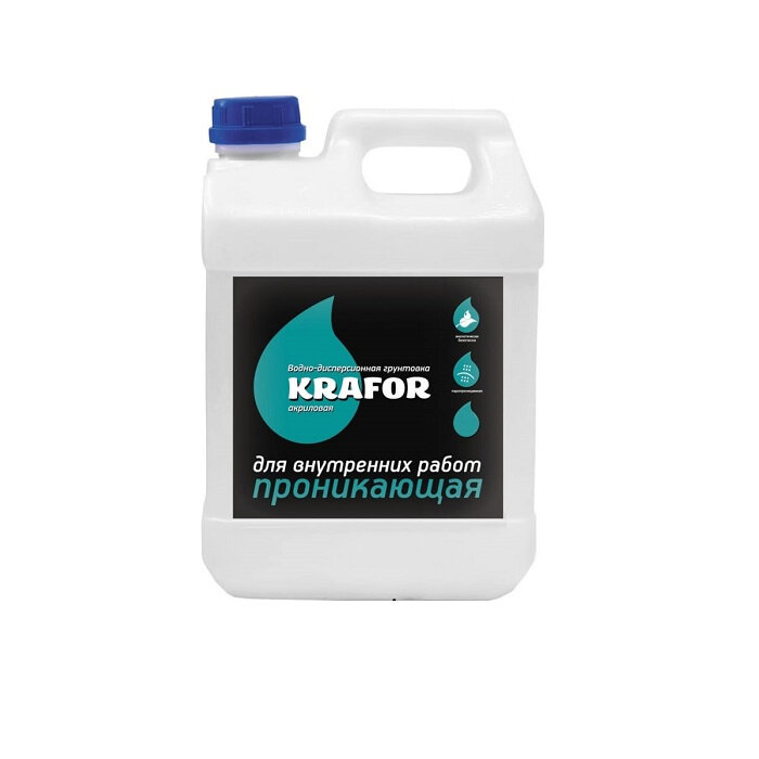 фото Грунтовка для внутренних работ KRAFOR 5 кг