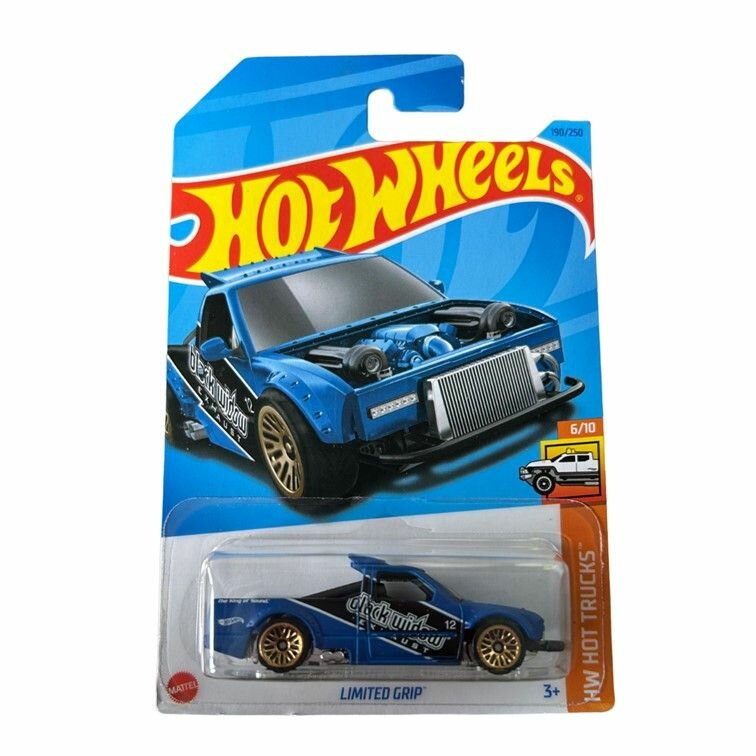 HKK60 Машинка игрушка Hot Wheels металлическая коллекционная Limited Grip синий