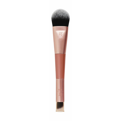 Двусторонняя кисть для тональной основы и консилера Real Techniques Dual Ended Cover + Conceal Face Brush 231 + 232 аксессуары для макияжа golden rose кисть для нанесения тональных средств foundation brush