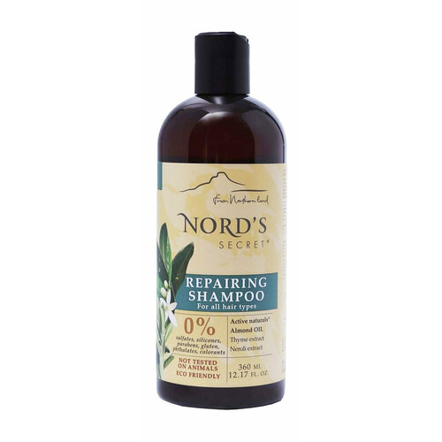 Восстанавливающий шампунь для волос с миндалем и нероли Nord s Secret Repairing Shampoo Neroli Flower and Almond Oil 1388₽