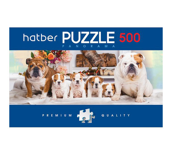 Puzzle-500 "Панорама. Собачки" (500ПЗ2_18371) Хатбер - фото №4