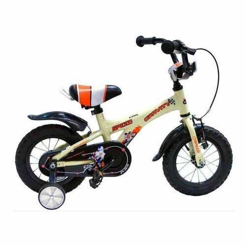 GRAVITY Speed кремовый детский велосипед колёса 12 рама Al рост 200мм 1 скор 1224100₽