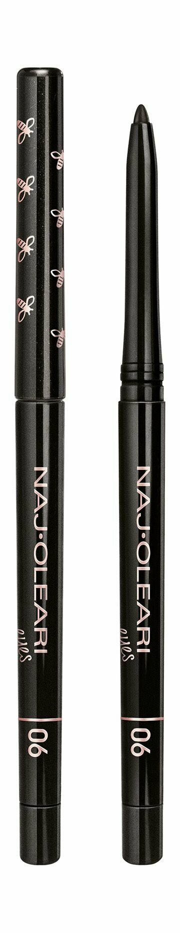 Автоматический карандаш для глаз 6 intense black Naj Oleari Irresistible Eyeliner and Kajal