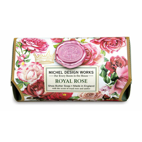 Мыло в бумажной обертке Michel Design Works Royal Rose Large Bath Soap Bar