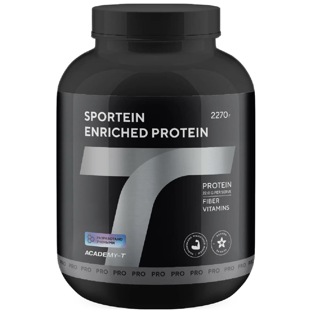 Академия-Т Протеин SPORTEIN Enriched PROTEIN, вкус ваниль, 2270 г, Академия-Т