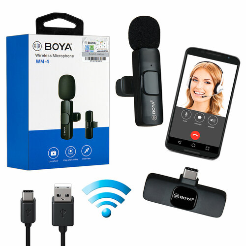 Микрофон накамерный BOYA WM-4 Type-C 1 MIC 139900₽