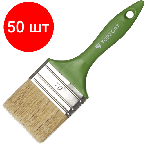 Комплект 50 штук, Кисть плоская TOPFORT 70x15