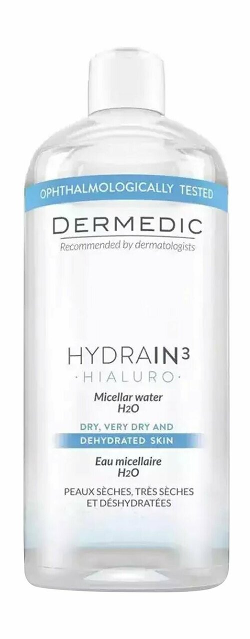 Мицеллярная вода 545 мл Dermedic Hydrain3 Hialuro Micellar Water H20