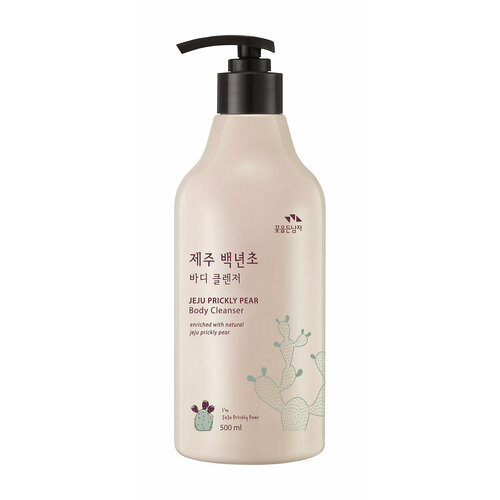 Гель для душа с экстрактом колючей груши Flor de Man Jeju Prickly Pear Body Cleanser средства для ванной и душа flor de man гель для душа увлажняющий jeju prickly pear body cleanser