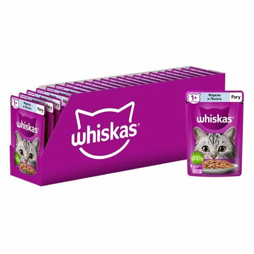 Whiskas рагу форель/лосось 28х75г