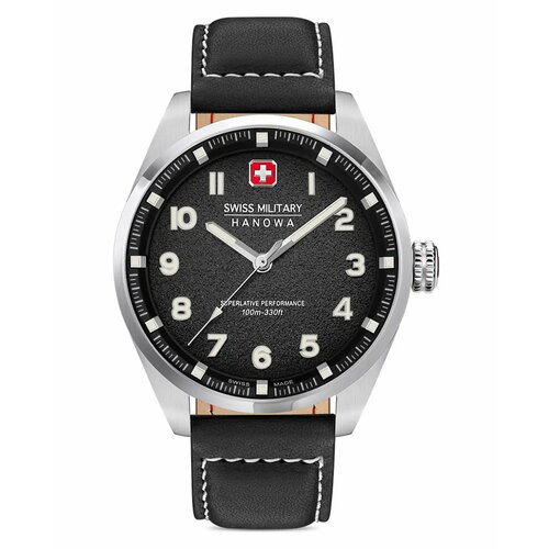 фото Наручные часы swiss military hanowa наручные мужские часы swiss military hanowa greyhound smwga0001501 с гарантией, серебряный, черный