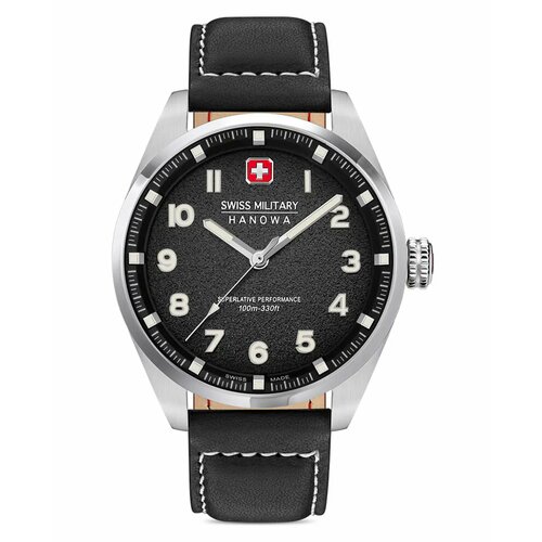 фото Наручные часы swiss military hanowa smwga0001501, черный, серебряный