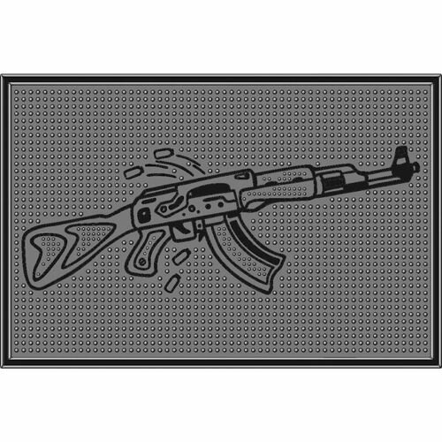 фото Коврик резиновый "Автомат" (400х600 мм) черный